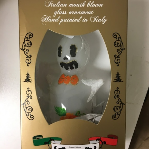 Bellagio Mouth Blown Glass Ghost Ornament - Picture 3 of 5